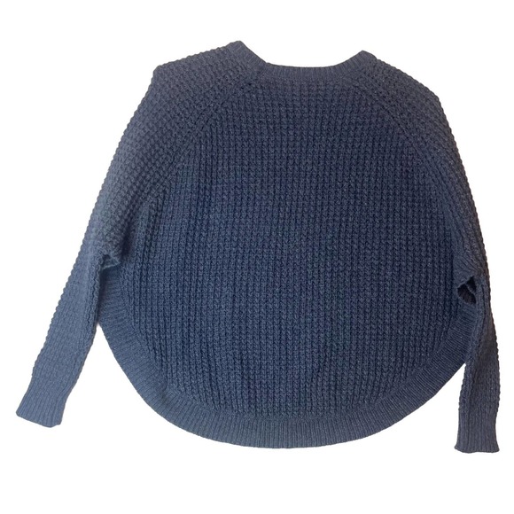 Lauren Ralph Lauren Jeans Co Blue Crew Neck Sweater Poncho Small - Picture 10 of 10